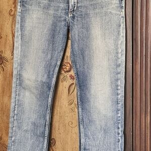 Calvin Klein Jeans Women's Light Blue Straight Leg Crop Size 6  28x27